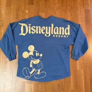 Disney Disneyland Mickey Mouse Spirit Jersey Navy Earidescent Gold Medium